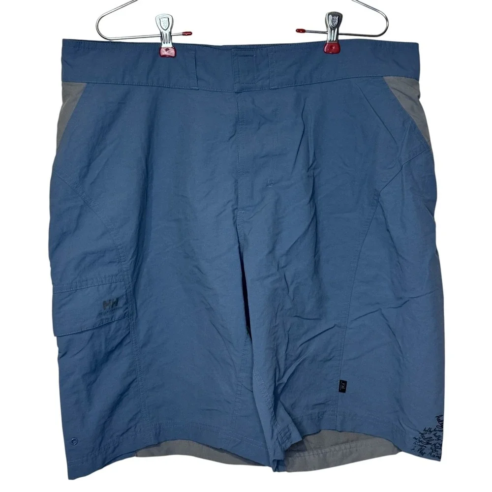 Helly Hansen Men's Cargo Board Shorts Coastal Sporty Gorpcore‎ Blue Size  Large